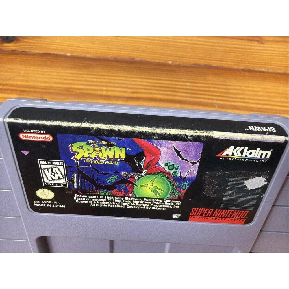 Todd McFarlane's Spawn: The Video Game Super Nintendo Tested & Working